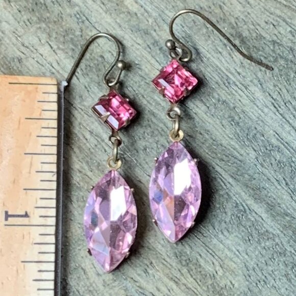 Swarovski Oval Crystal Dangle Earrings - Picture 9 of 9